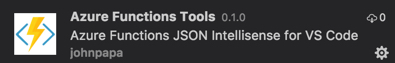 https://marketplace.visualstudio.com/items?itemName=johnpapa.azure-functions-tools